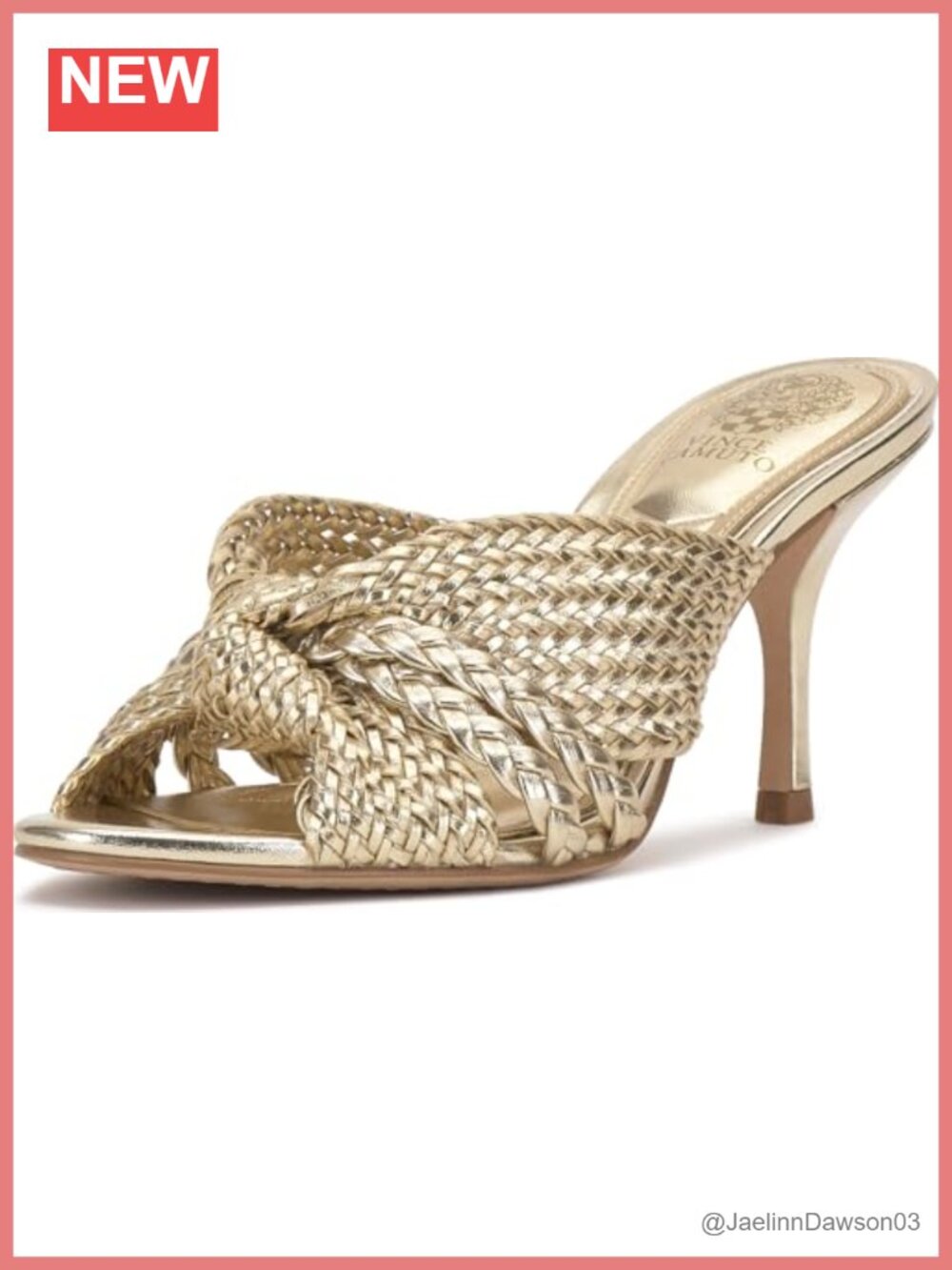 Faux Leather Knotted High Heel Mule Sandals Stiletto Heel Open Round Toe Slip On